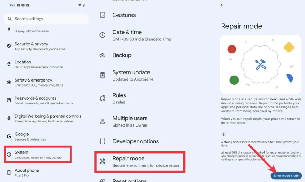 Google Pixel Repair Mode Settings | Technea.gr - Χρήσιμα νέα τεχνολογίας