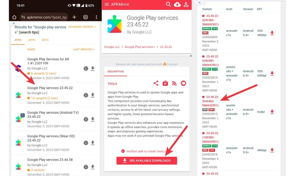 Google Play Services Available Downloads and Variants | Technea.gr - Χρήσιμα νέα τεχνολογίας